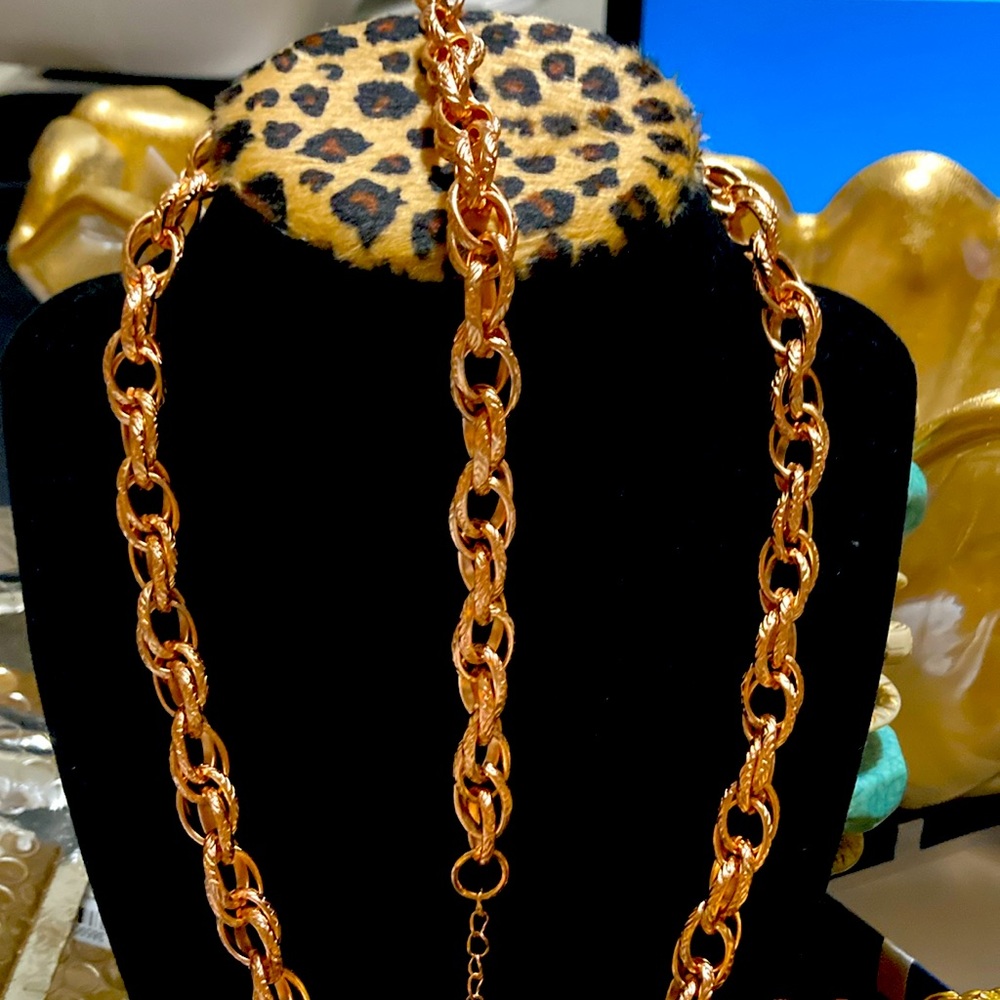 Rose gold necklace set